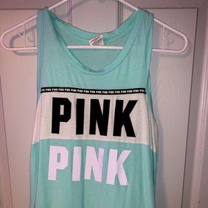 VS PINK TANK TOP TEAL